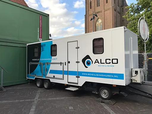 Alco Beveiliging - Cameratoezicht Evenementen - mobiele commando unit